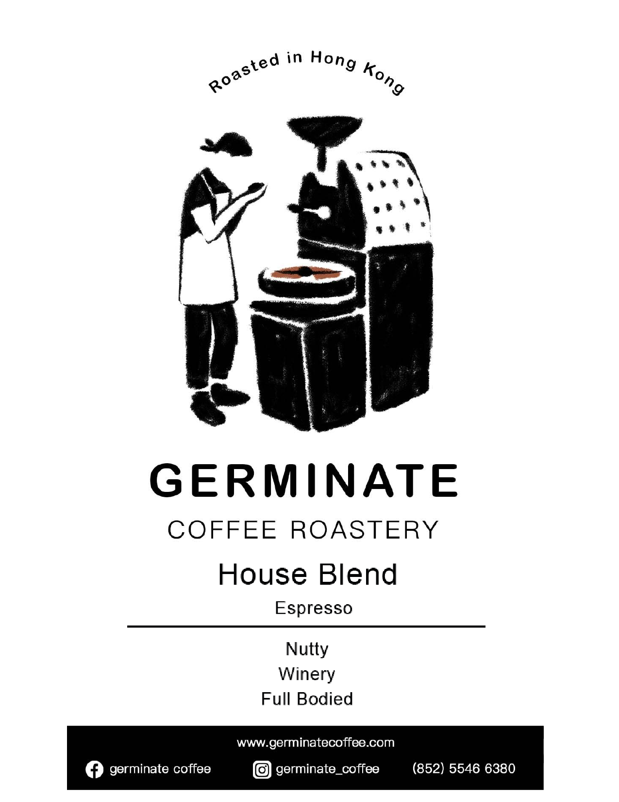 Coffee Beans - Germinate House Blend (Espresso) (200g)