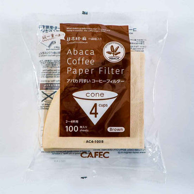 ABACA Cone Shaped Filter Paper (1-4P)
