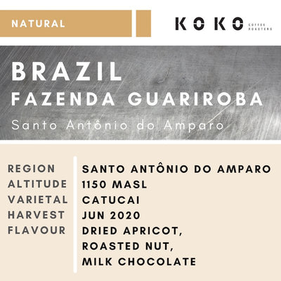 Coffee Bean - Brazil Fazenda Guariroba Yellow Catucai (Natural)