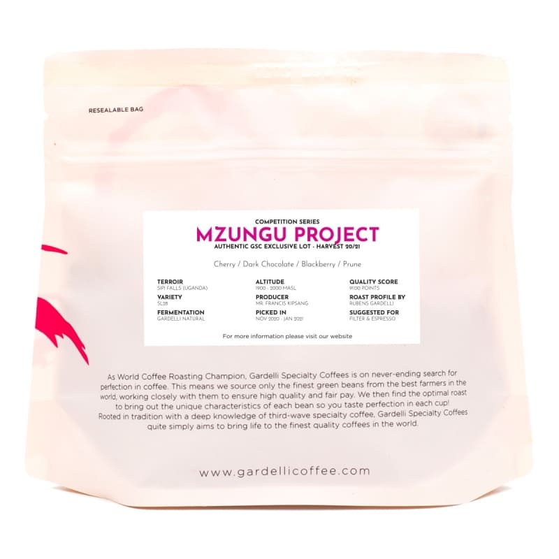 MZUNGU PROJECT, 20/21 Crop (Competition Series) By Gardelli Specialty Coffee