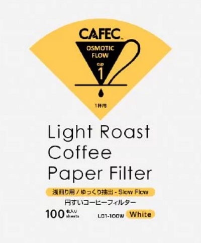 CAFEC 三洋 - 錐形淺焙 T-92 專用咖啡濾紙 (1杯｜100張)